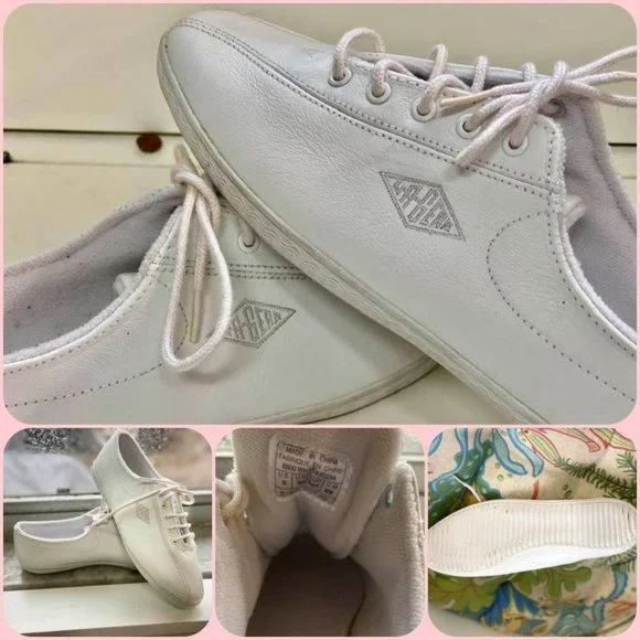 Rare 1990s LA Gear Vintage White Leather Shoes
